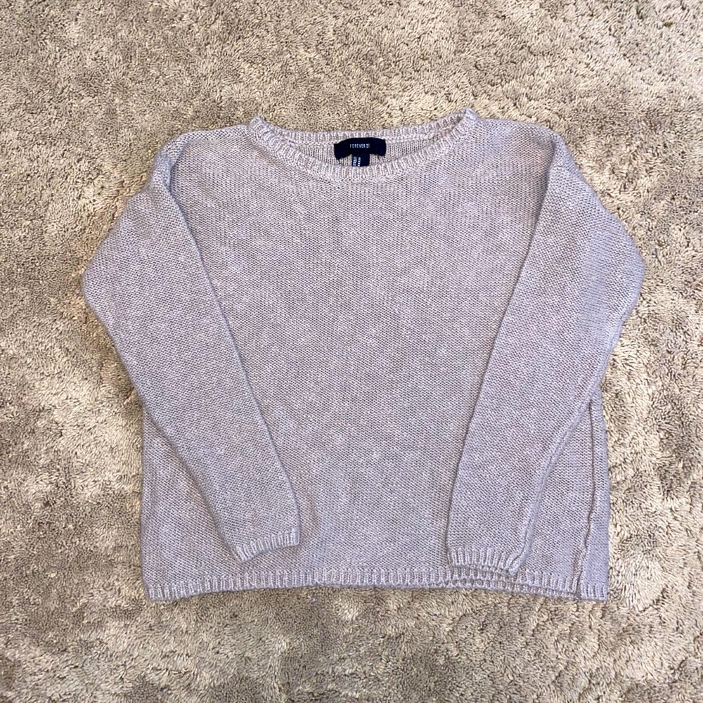 Forever21 Tan Knitted Sweater.